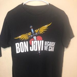 Bon Jovi because We can 2013 tour shirt